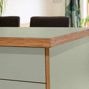 Formica Seed F5344 Matte58 Laminate 1 side Birch Ply Worktop Island  3030x1200x32mm