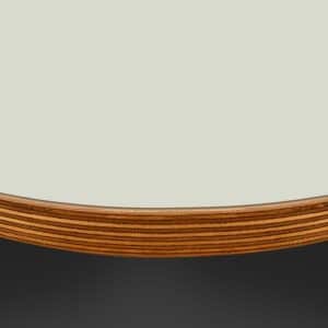 Formica Silver F2791 Matte58 Laminate 1 Side Birch Ply Round Table Top (Pack of 10) 596mm diameter x 20mm