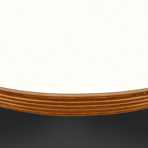 Formica Soft White F7949 Matte58 Laminate 1 side Birch Ply Round Table Top (Pack of 10) 596mm diameter x 20mm