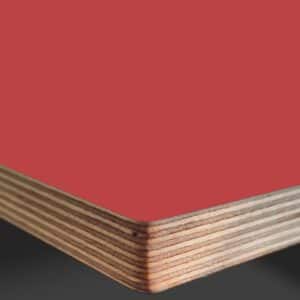Formica Spectrum Red F7845 Matte58 Laminate Faced Birch Ply Furniture Board 3030x1200x20mm