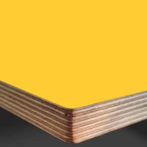 Formica Spectrum Yellow F7940 Matte58 Faced Birch Ply Furniture Board 3030x1200x20mm