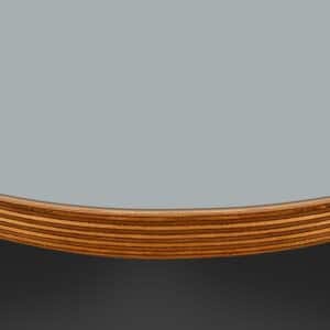 Formica Steel F1484 Matte58 Laminate 1 Side Birch Ply Round Table Top (Pack of 10) 596mm diameter x 20mm
