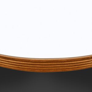 Formica Super White F2696 Matte58 Laminate 1 side Birch Ply Round Table Top (Pack of 10) 596mm diameter x 20mm