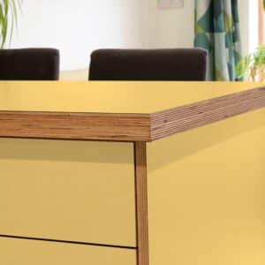 Formica Tenere F1803 Matte58 Laminate 1 side Birch Ply Worktop Island  3030x1200x32mm