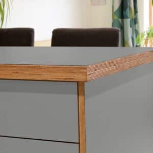 Formica Tornado F1535  Matte58 Laminate 1 side Birch Ply Worktop Island  3030x1200x32mm