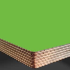 Formica Vibrant Green F6901 Matte58 Laminate Faced Birch Ply Furniture Board 3030x1200x20mm