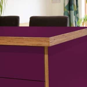 Formica Viola F5345 Matte58 Laminate 1 side Birch Ply Worktop Island  3030x1200x32mm
