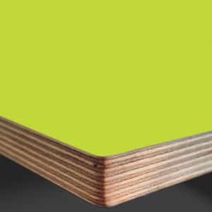 L & P Green 006  Satin Laminate Faced Birch Ply Furniture Board 3030x1200x20mm