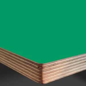L & P Green 012  Satin Laminate Faced Birch Ply Furniture Board 3030x1200x20mm