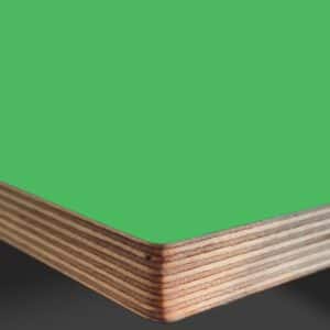 L & P Green 014 Satin Laminate Faced Birch Ply Furniture Board 3030x1200x20mm