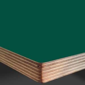 L & P Green 015 Satin Laminate Faced Birch Ply Furniture Board 3030x1200x20mm