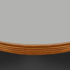 L & P Grey 001 Satin Laminate 1 Side Birch Ply Round Table Top (Pack of 10) 596mm diameter x 20mm