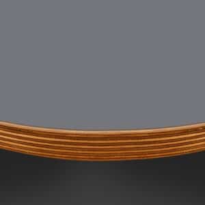 L & P Grey 012 Satin Laminate 1 Side Birch Ply Round Table Top (Pack of 10) 596mm diameter x 20mm