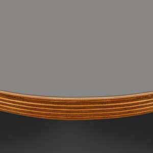 L & P Grey 016 Satin Laminate 1 Side Birch Ply Round Table Top (Pack of 10) 596mm diameter x 20mm