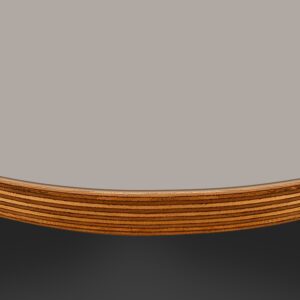 L & P Grey 017 Satin Laminate 1 Side Birch Ply Round Table Top (Pack of 10) 596mm diameter x 20mm