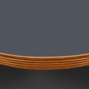 L & P Grey 021 Satin Laminate 1 Side Birch Ply Round Table Top (Pack of 10) 596mm diameter x 20mm