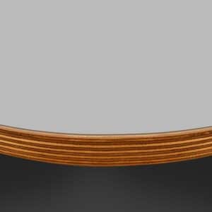 L & P Grey 024 Satin Laminate 1 Side Birch Ply Round Table Top (Pack of 10) 596mm diameter x 20mm