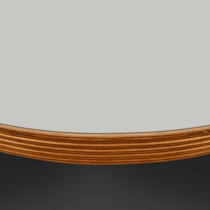 L & P Grey 025 Satin Laminate 1 Side Birch Ply Round Table Top (Pack of 10) 596mm diameter x 20mm