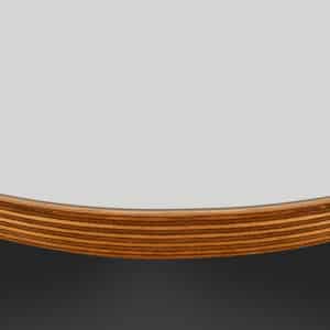 L & P Grey 026 Satin Laminate 1 Side Birch Ply Round Table Top (Pack of 10) 596mm diameter x 20mm