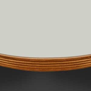 L & P Grey 029 Satin Laminate 1 Side Birch Ply Round Table Top (Pack of 10) 596mm diameter x 20mm