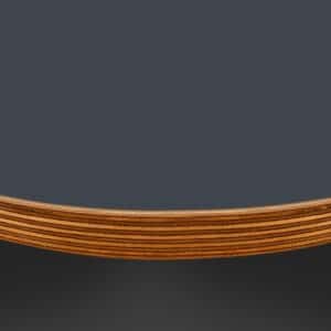 L & P Grey 032 Satin Laminate 1 Side Birch Ply Round Table Top (Pack of 10) 596mm diameter x 20mm