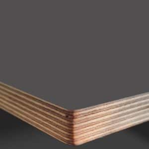 L & P Grey 012  Satin Laminate 1 side Birch Ply Table Top (Pack of 10) 596x596x20mm