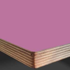 L & P Pink 003 Satin Laminate Faced Birch Ply Furniture Board 3030x1200x20mm
