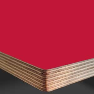 L & P Red 003 Gloss Laminate Faced Birch Ply Furniture Board 3030x1200x20mm