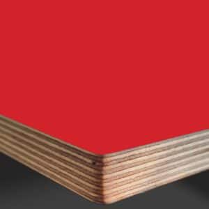 L & P Red 004  Satin Laminate Faced Birch Ply Furniture Board 3030x1200x20mm