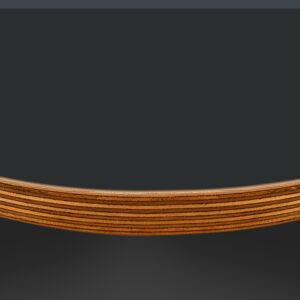 L & P Grey PF4 UltraMatt Laminate 1 Side Birch Ply Round Table Top (Pack of 10) 596mm diameter x 20mm