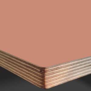 L & P Terracotta 001 Satin Laminate Faced Birch Ply Furniture Board 3030x1200x20mm
