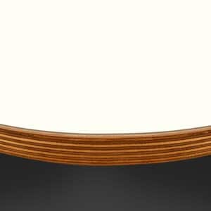 L & P White 003 Matt Laminate 1 Side Birch Ply Round Table Top (Pack of 10) 596mm diameter x 20mm