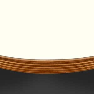 L & P White Throughout SC1  Satin Laminate 1 Side Birch Ply Round Table Top (Pack of 10) 596mm diameter x 20mm